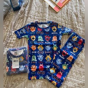 New in Package 6T Blue Monster Pj Set
